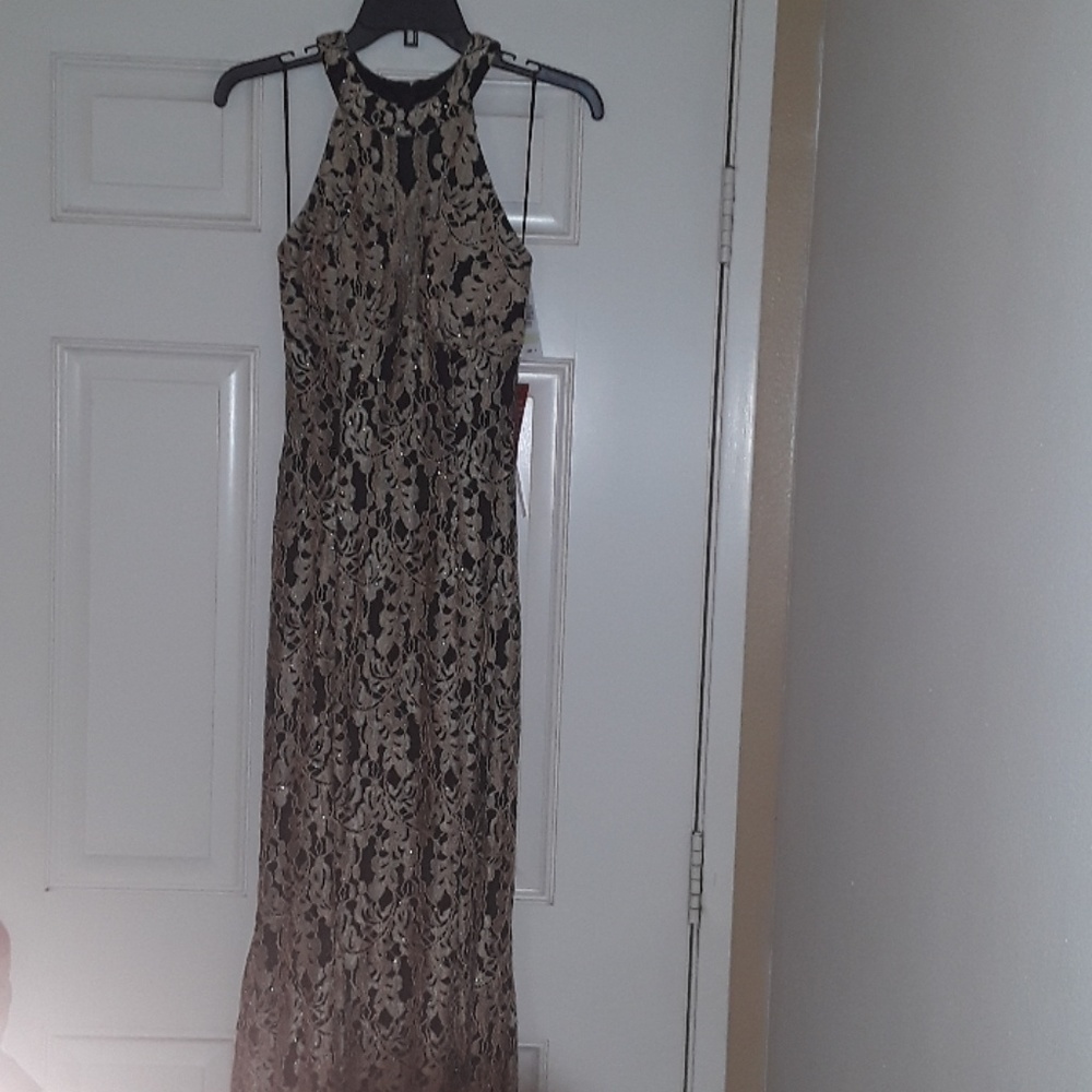 Gold and Black Gown